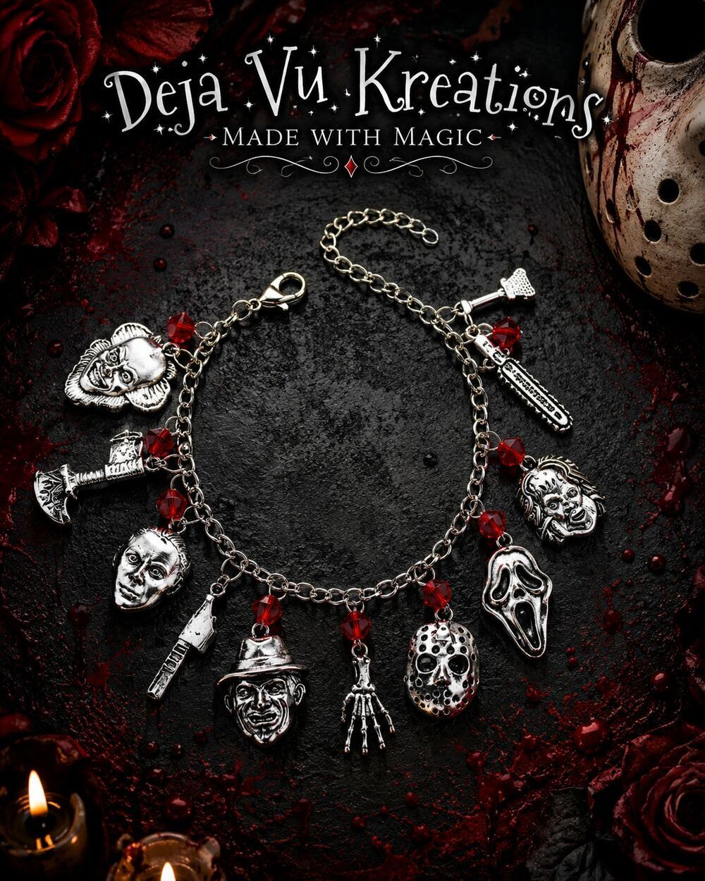 Horror Movie Charm Bracelet
